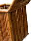 Mid century bamboo and Rattan storage box / side table