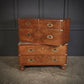 Rare Figured Walnut Military Vintage Campaign Chest of Drawers