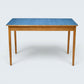 1950/60s Formica Kitchen / Dining Table Blue Top Turned Legs FREE UK Delivery*