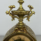 Clock Antique French Style Brass Ornate Mantel Clock with Key LOT 6473