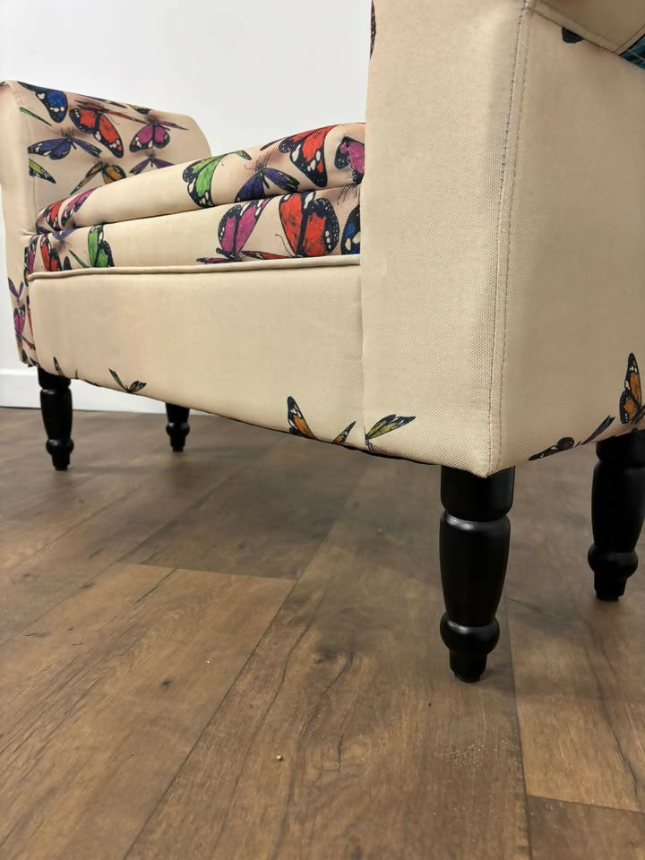 Contemporary Butterfly Patterned Stool