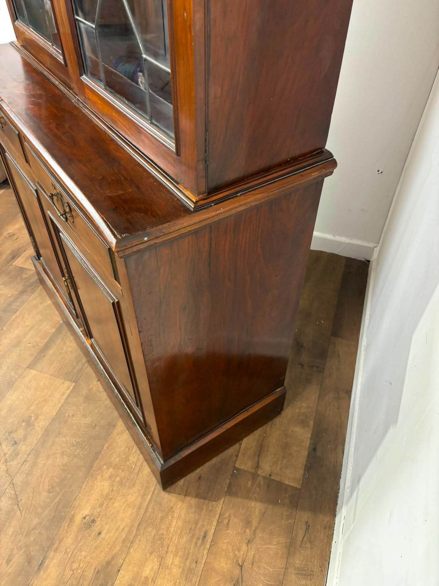 Edwardian Mahogany Astral Glazed Bookcase