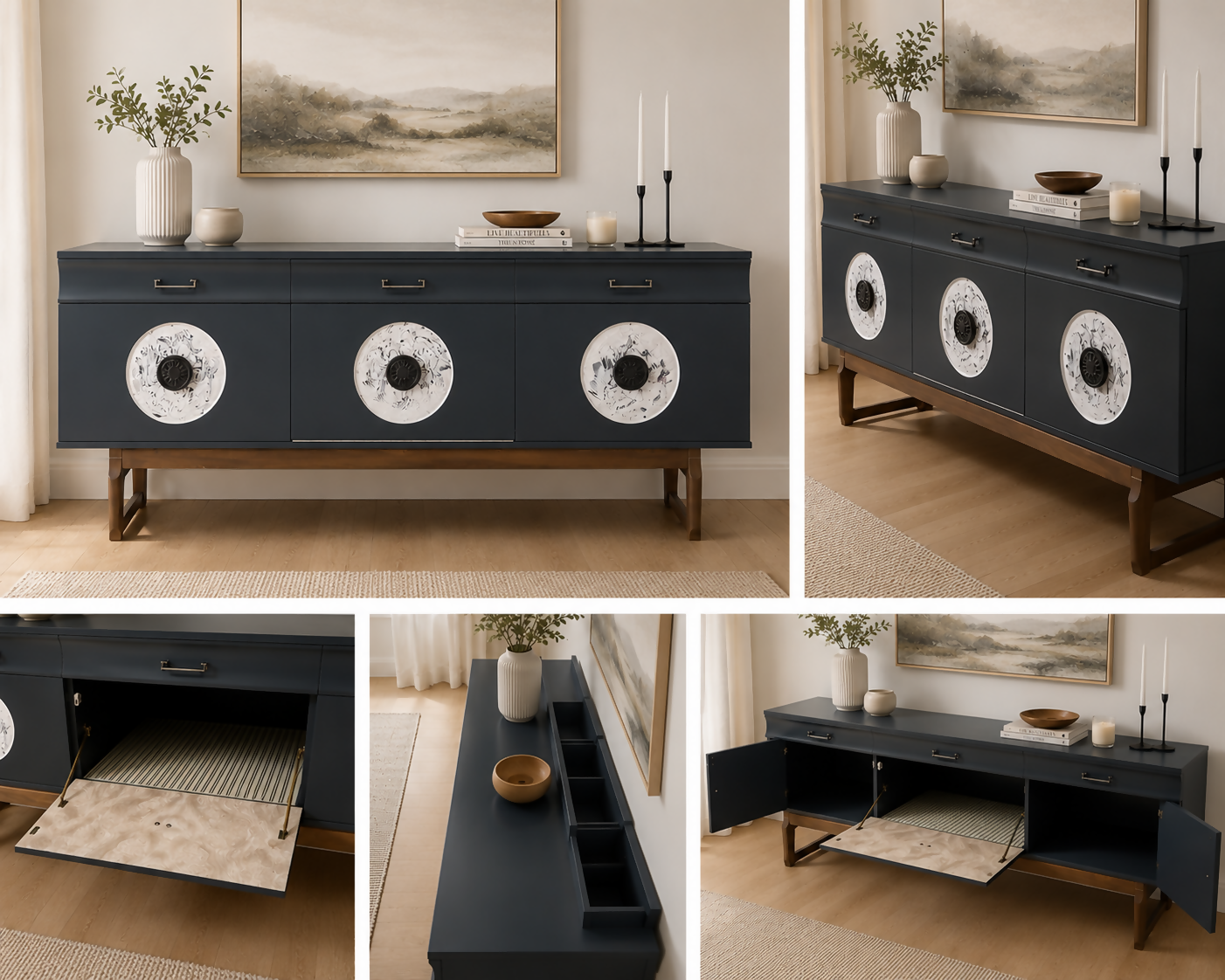 Mid century drinks cabinet sideboard