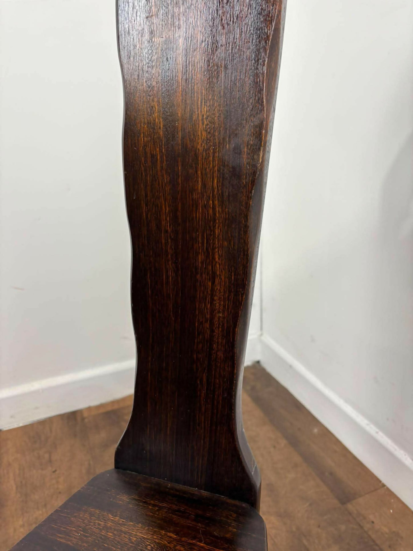 Vintage Dark Oak Spinning Chair