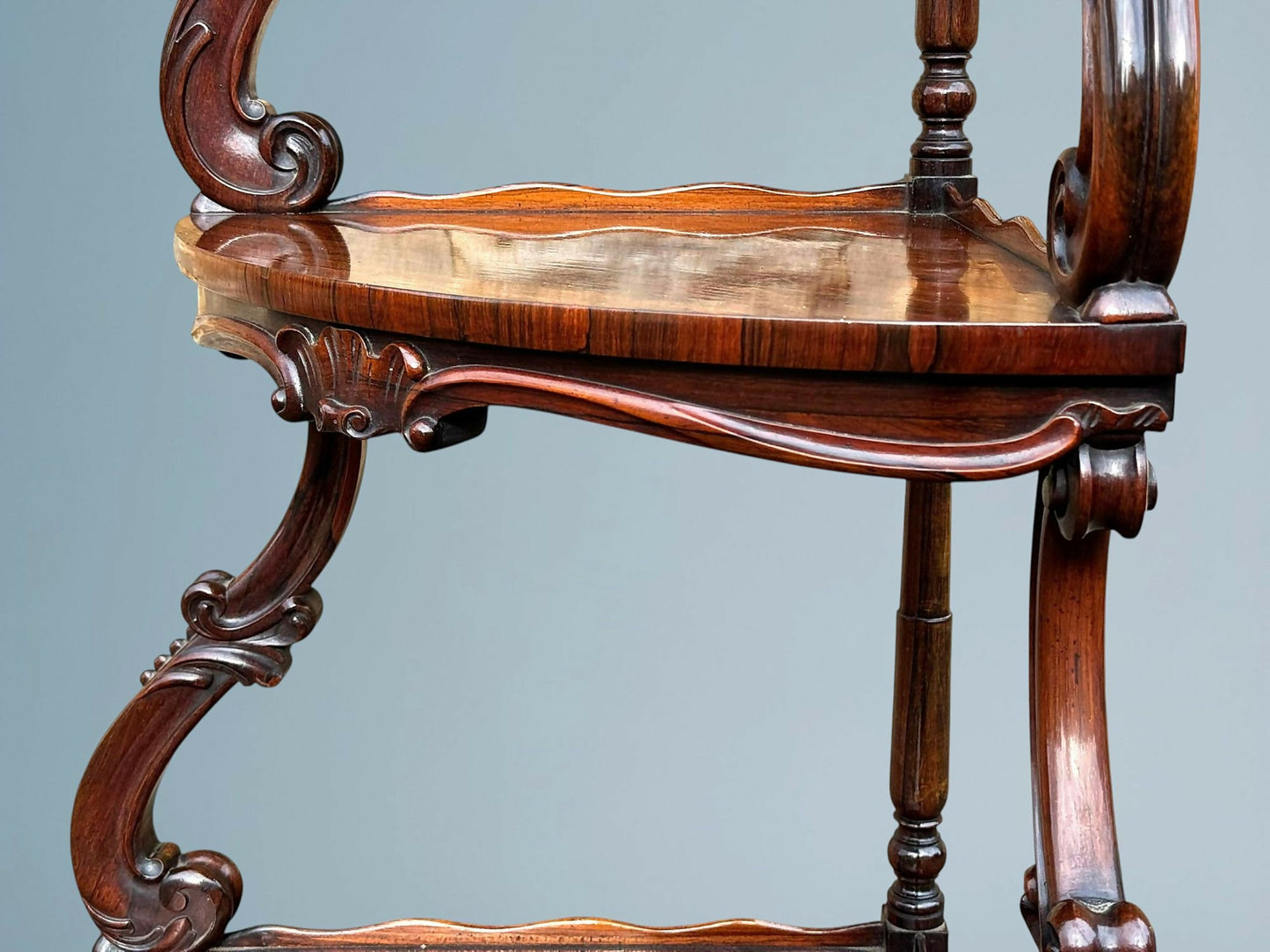 Victorian Rosewood Corner Whatnot
