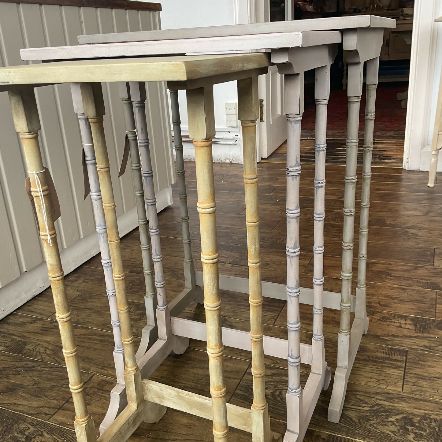 Set of three nesting tables