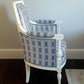 Bergere Directoire Chair. LOUIS XVl Style. 19th Century Antique. Silk Upholstery. Restored Sympathetically.