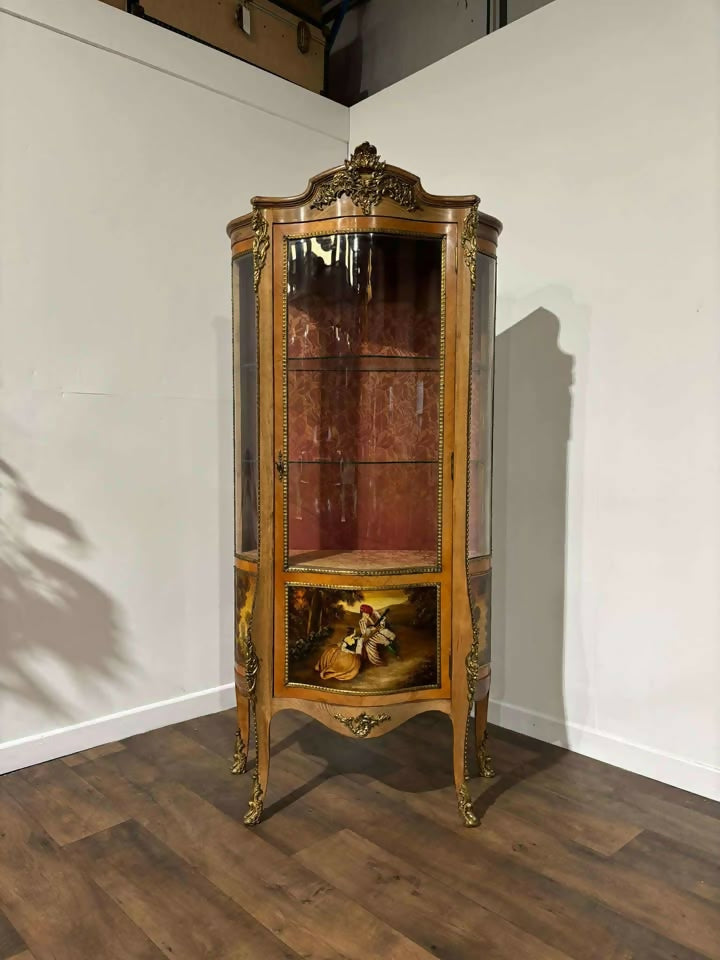 French Vernis Martin Style Vitrine – Louis XVI Revival