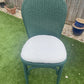 Lloyd loom dining/ accent chairs. Different colours. Different fabric. Choose the combination