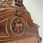 Wardrobe Antique French Style Burr Walnut Mirrored Carved Armoire LOT 6512