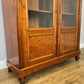Bookcase Antique French Style Glazed Display Cabinet Walnut Sideboard LOT 6521
