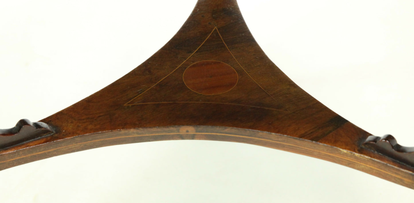 Victorian Inlaid Rosewood And Mahogany Tripod Drop Leaf Table FREE UK Delivery. SBR4375/0912V4