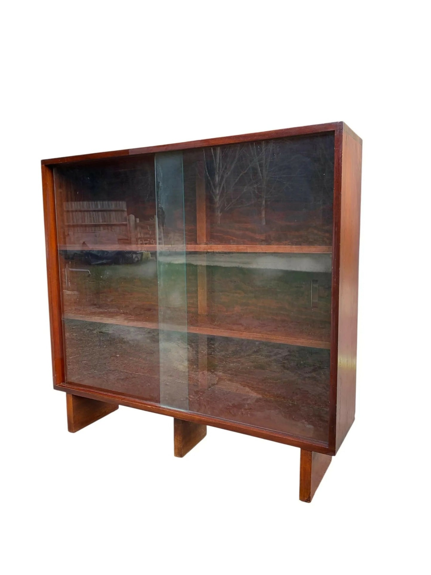 Mid century Teak bookcase display shelf Home Decor.