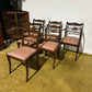 Set of six regency style mahogany chairs, two of which are carvers77