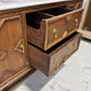 Vintage Wooden Oak Double Vanity Unit