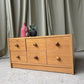 Vintage Late Mid Century East German Low Chest Drawers Scandi Danish Sideboard R1190