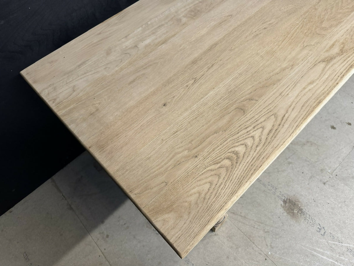 Large Oak Farmhouse Dining Table