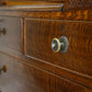 Vintage Carved Oak Dressing Table with Mirror 1930s