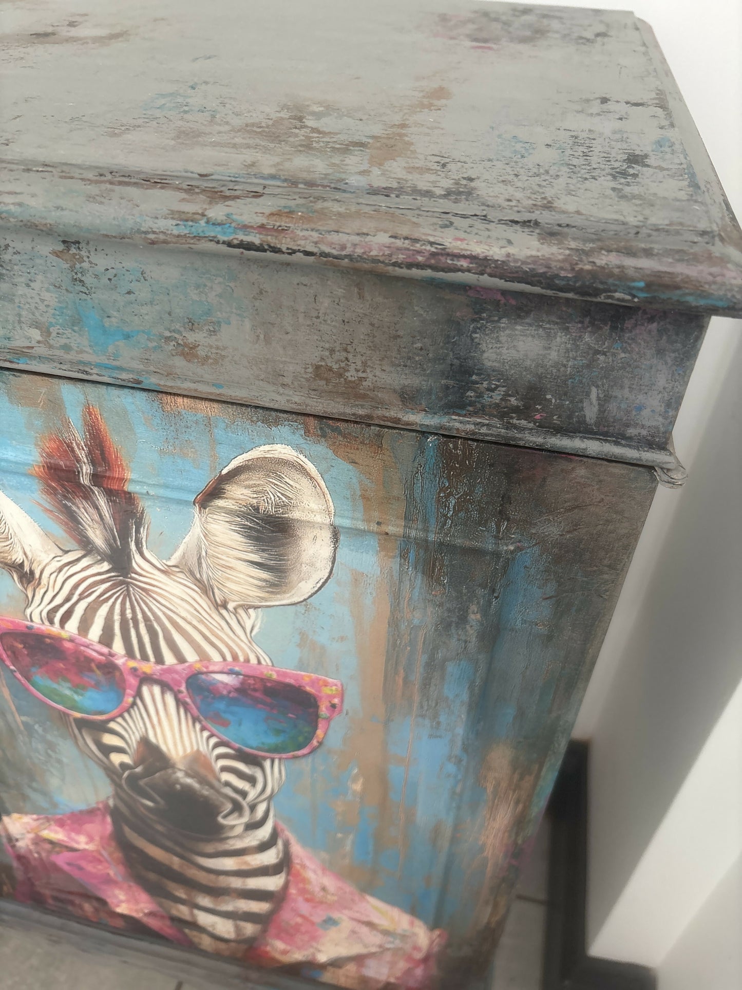 Funky Upcycled Cabinet