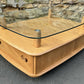 Ercol Light Elm Windsor Glass Top Coffee Table - Pandoras Box