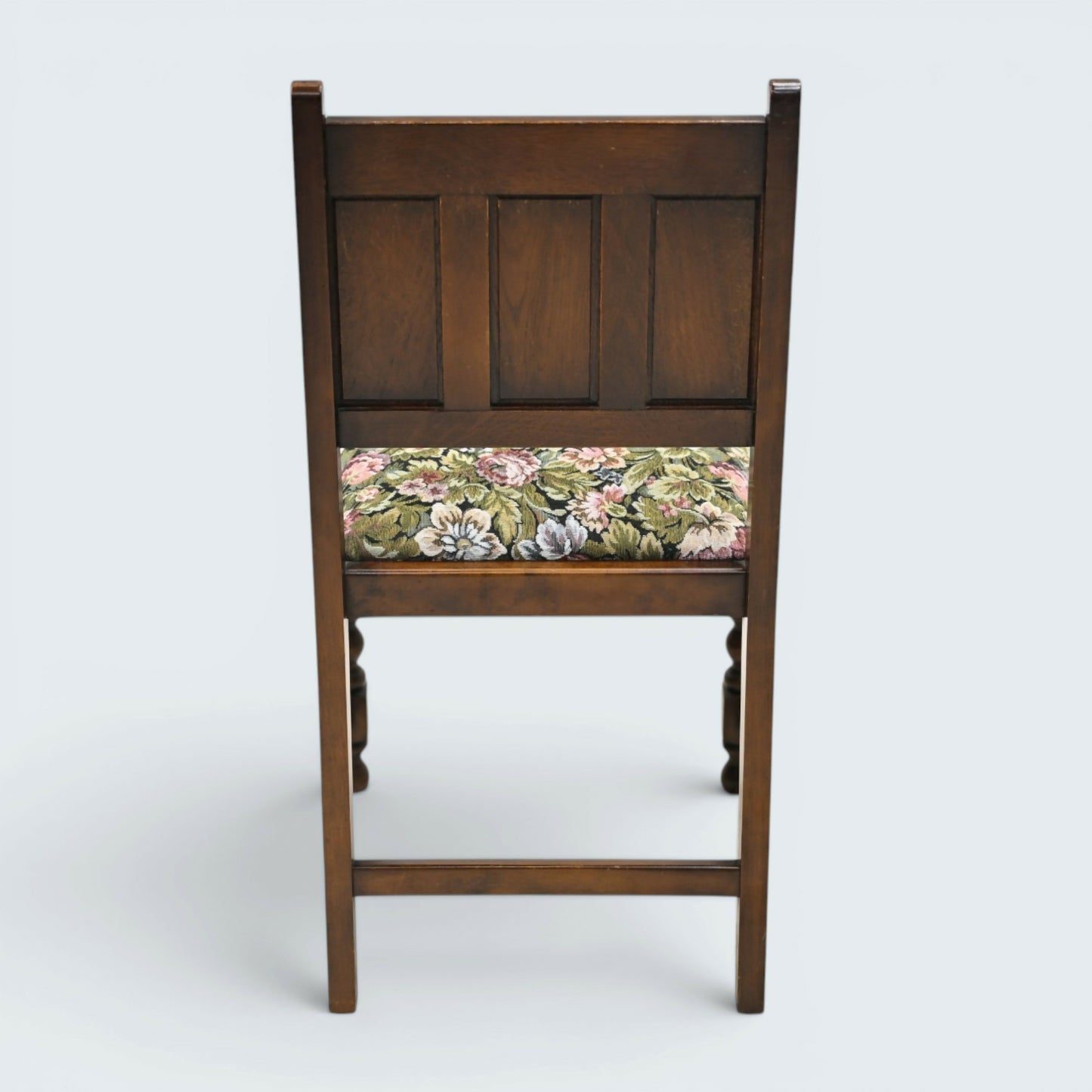 6 Old Charm Style Dining Chairs Upholstered Drop On Tudor Seats FREE UK Delivery