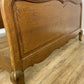 Bed Vintage French Louis XVI Oak Double Bed Frame Carved Headboard LOT 6380