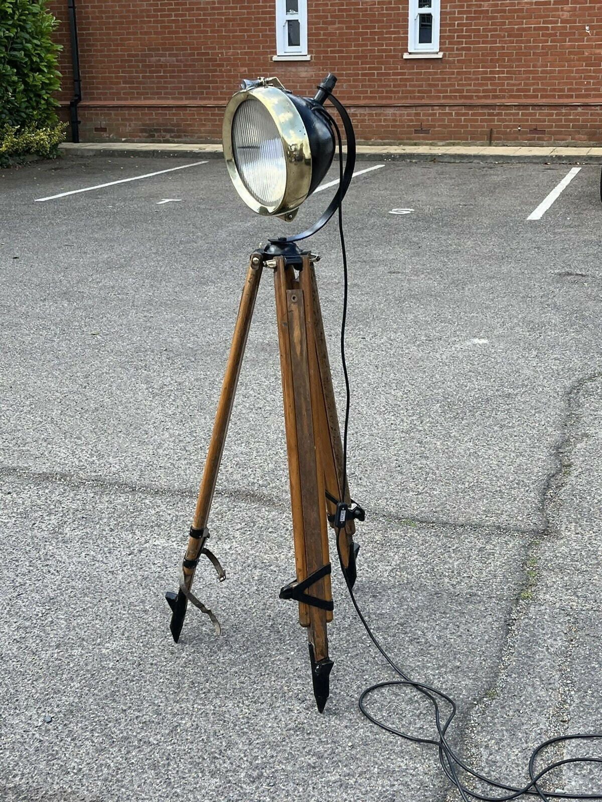 Industrial 1920’s Tripod Lamp, 1920s