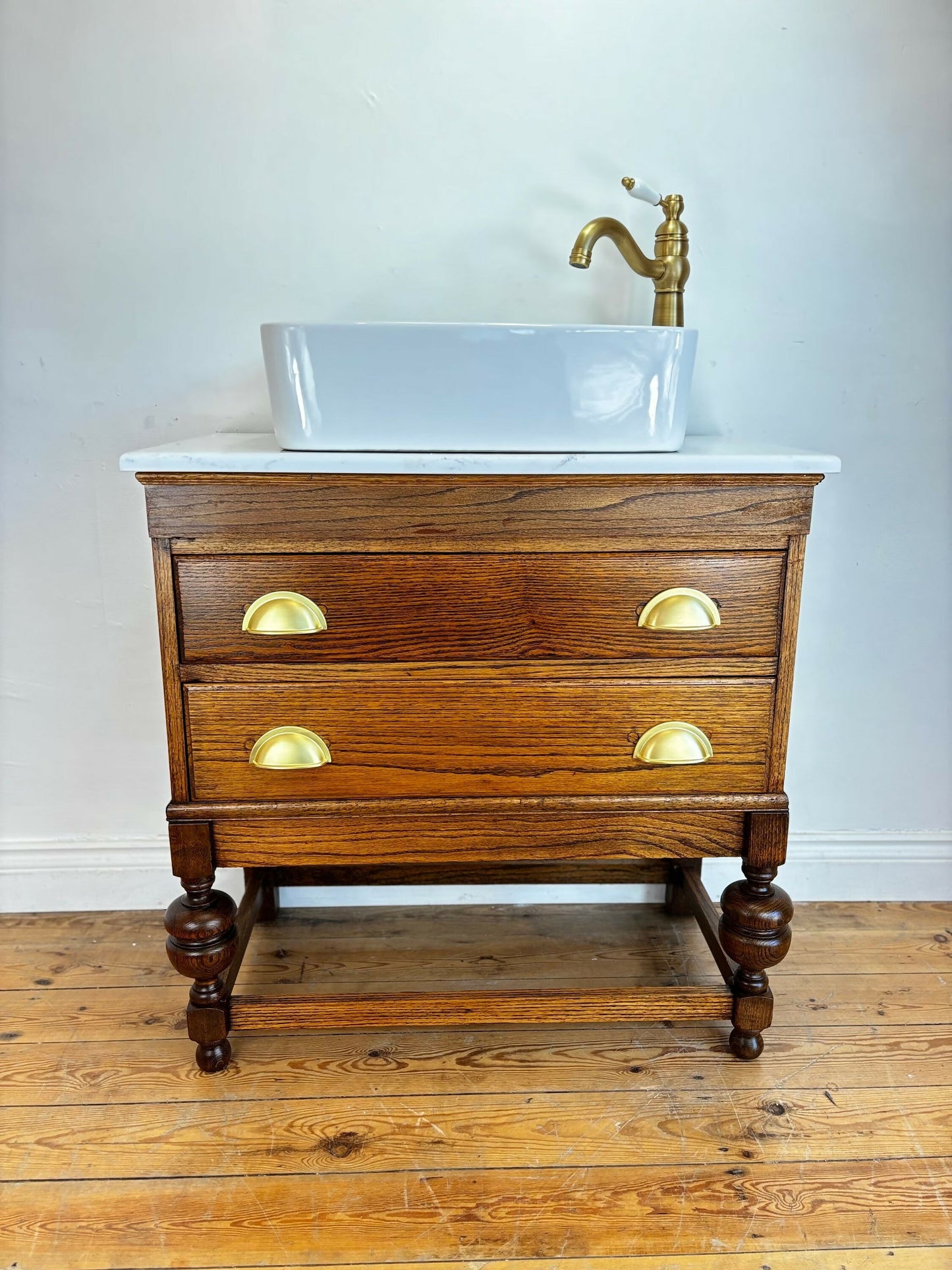 Vintage Vanity Unit Made to Order Vanity Unit Custom Made Bathroom Furniture Antique Vintage Bathroom Washstand Basin Unit
