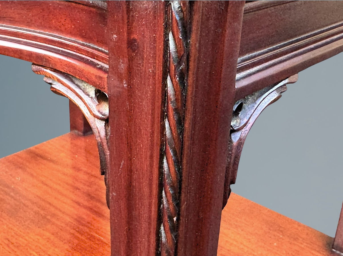 A Figured Mahogany Serpentine Chest of Drawers / Bedside Chest