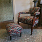 Antique Chair / Tub / Captains Chair on castors Rebuilt and Reupholstered