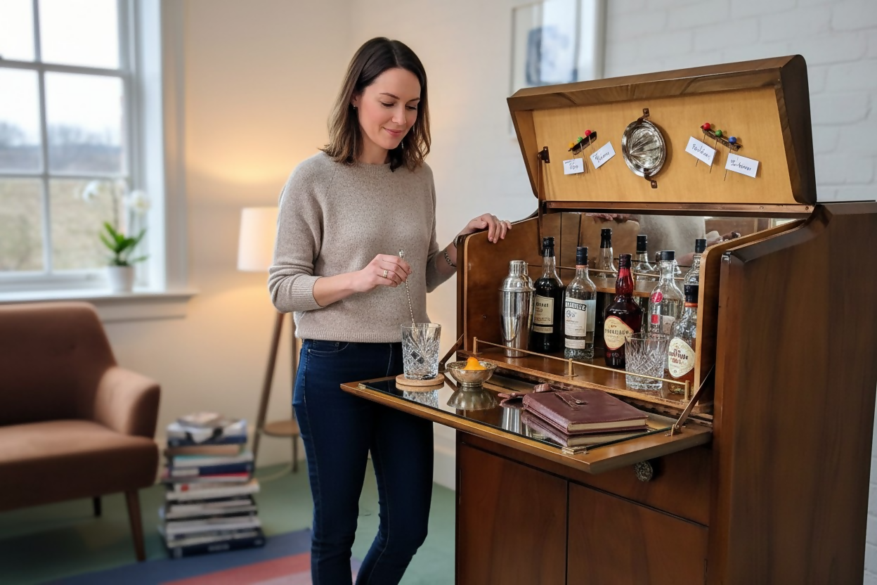 Mid Century Nathan Drinks Cabinet