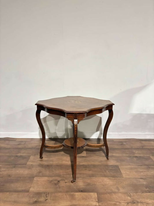 Edwardian Rosewood Inlaid Window Table9