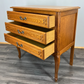 Chest of Drawers Vintage French Louis XVI Style Oak Carved Cabinet LOT 3773
