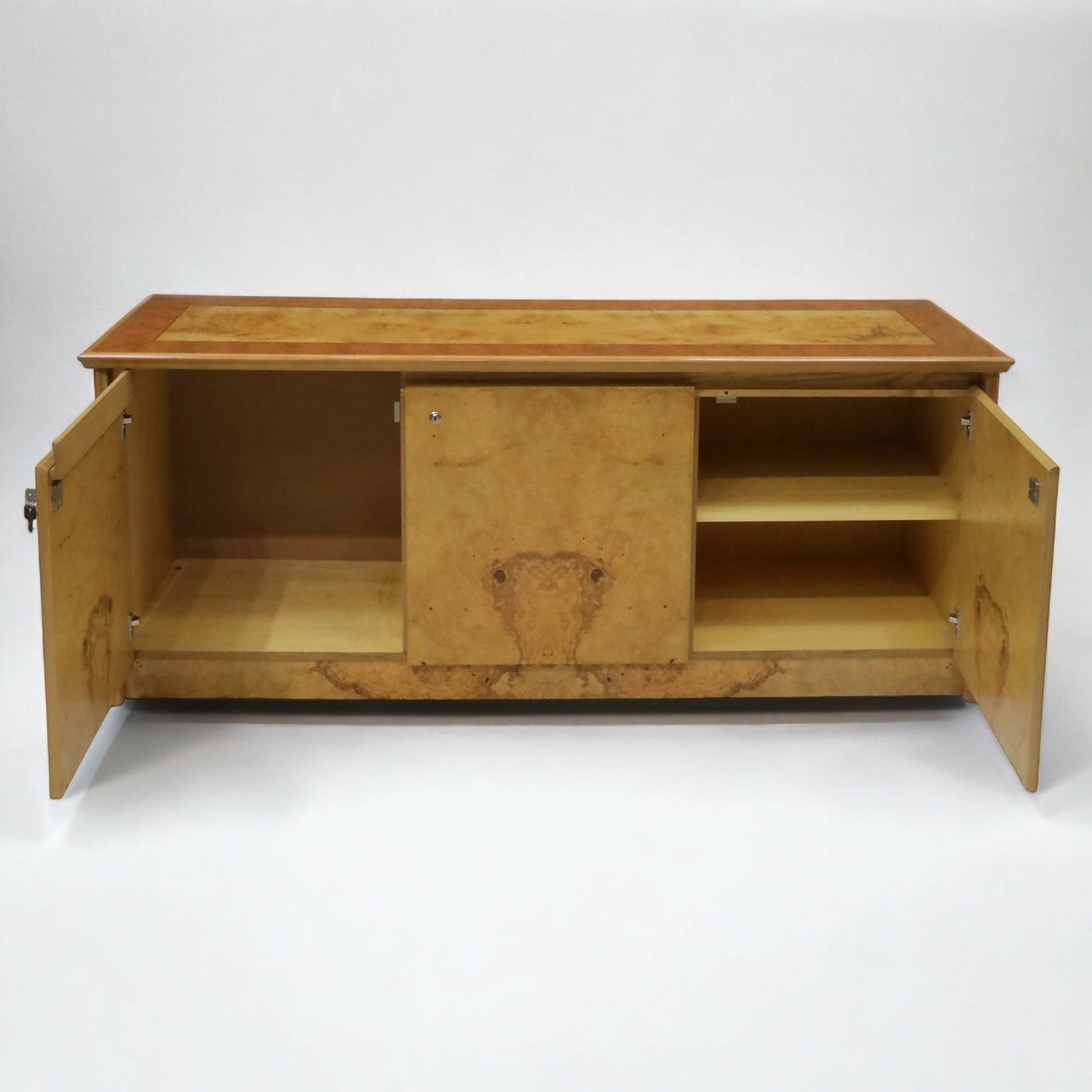 Birdseye Maple Executive Boardroom Sideboard Lockable Doors FREE UK Delivery*. SBR9249/1806D