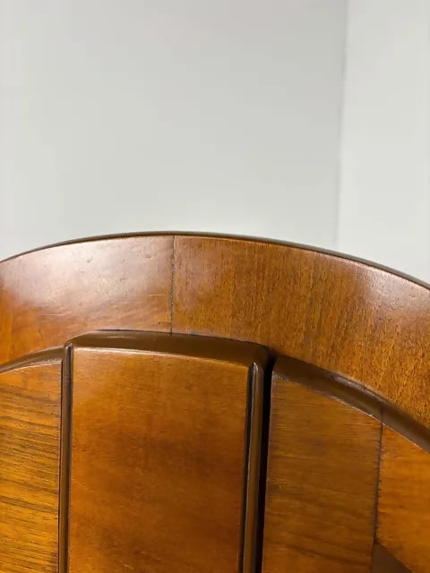 Art Deco Walnut Glazed Display Cabinet