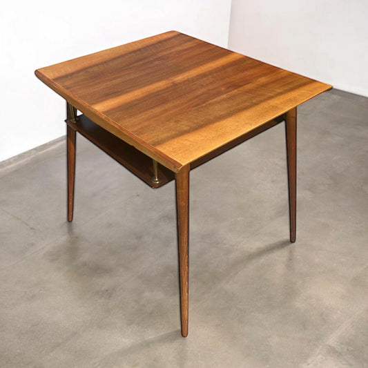 Mid century two tier Teak side table