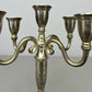 Pair of Candelabras Vintage French Style Metal Five Arm Candle Holders LOT 6482