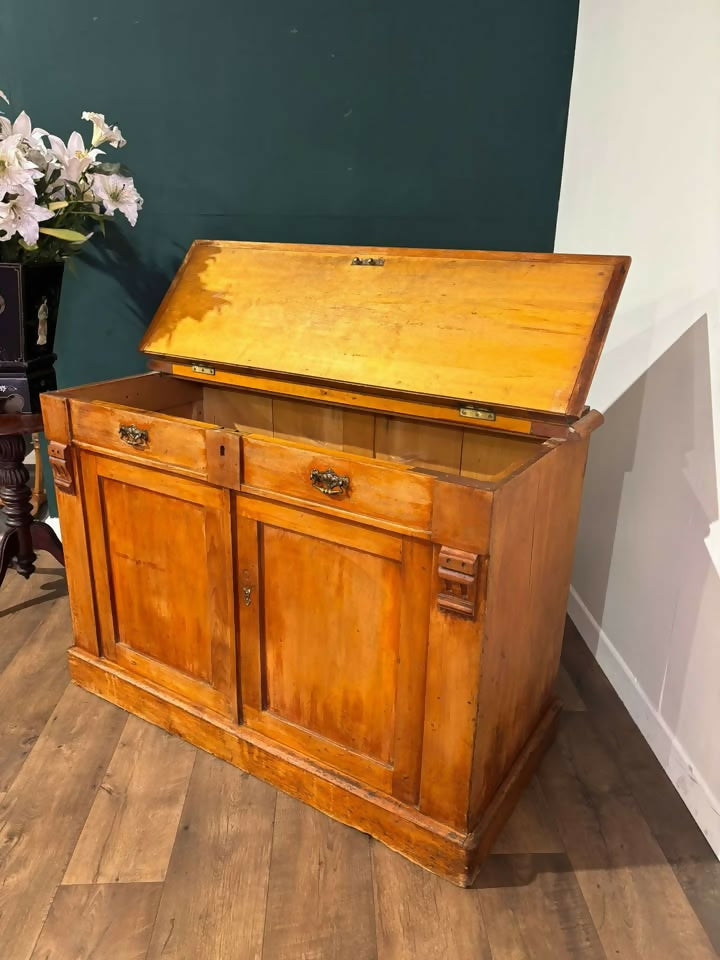Victorian Pine Chiffonier Base - Linen Cupboardmn