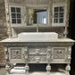 Victorian highly ornate Sideboard/Large Bathroom Vanity Unit