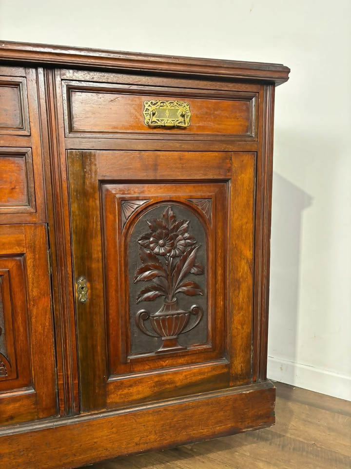 Edwardian Red Walnut Sideboard