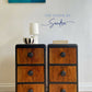 Upcycled Nightstands Set -Rustic Wood &Black | 3 Drawers Bedside Cabinets
