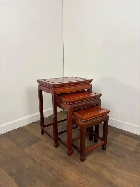 Reproduction Chinese Nest of Three Tables