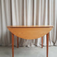 Vintage Mid Century Drop Leaf Oak Effect Extending Dining Table Danish Retro R655