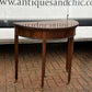 Antique Mahogany Games / Console Table With Fold Over Lid And Compartment