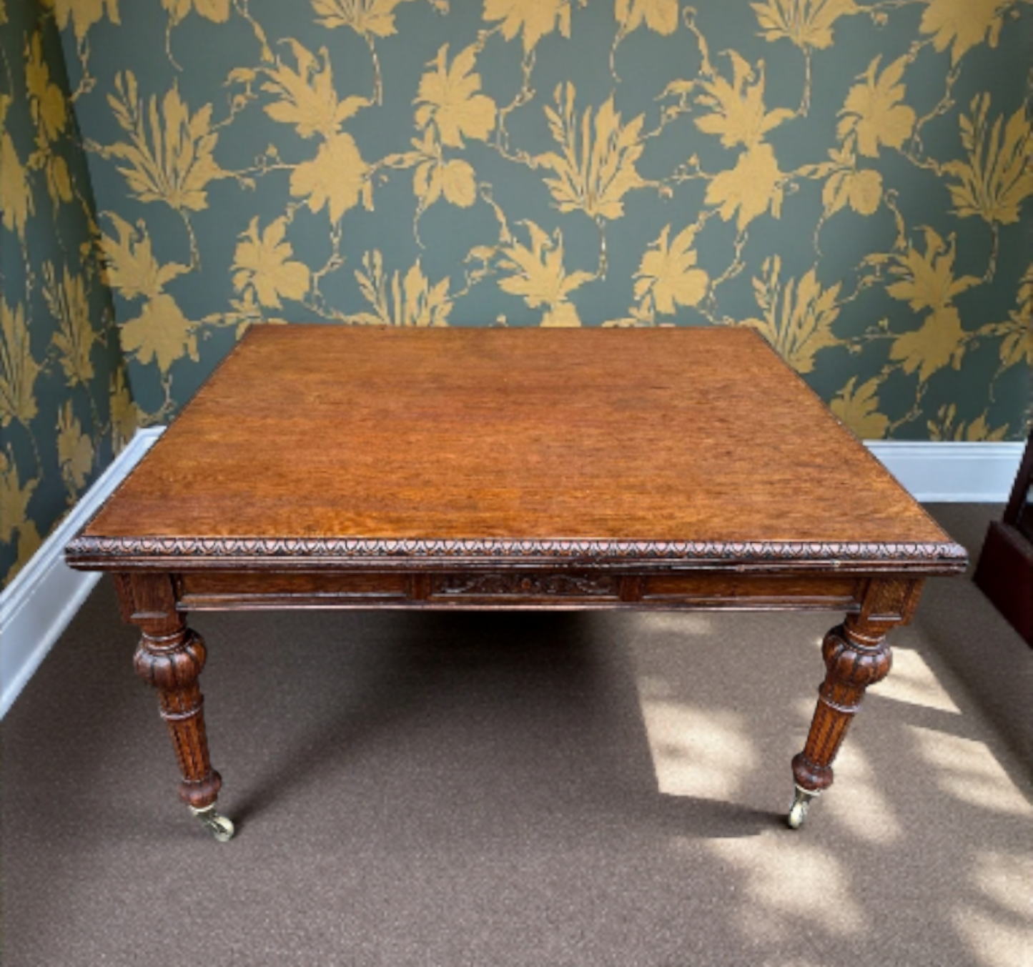 A Victorian Oak Dining Table or Centre Table
