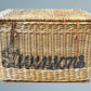 Large Antique Wicker Log Basket