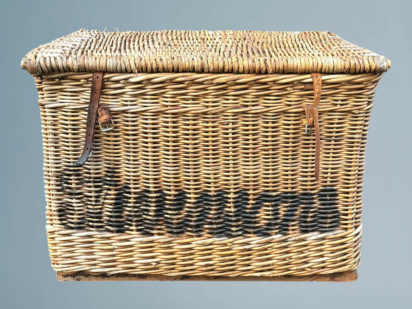 Large Antique Wicker Log Basket