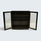 Ercol Wide Medium Bookcase 2 Adjustable Shelves Glazed Doors FREE UK Delivery*