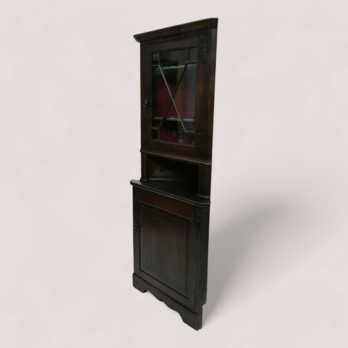 Early Georgian Oak Country Corner Cabinet from Pontewydd Wales FREE* UK Delivery. SBR9823/2111D