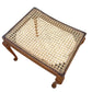 Queen Anne style Rattan foot stool